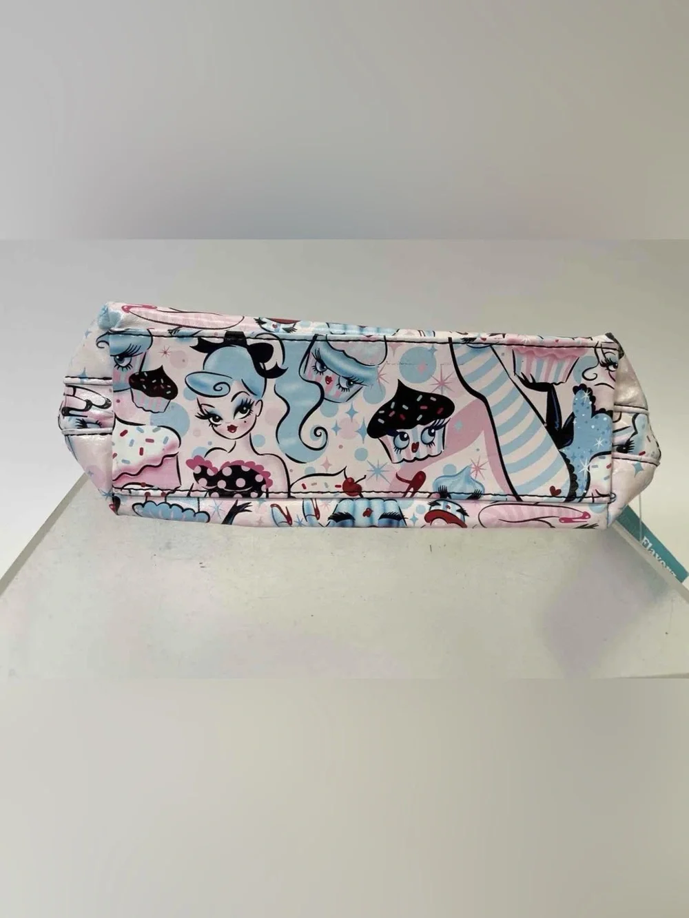 Fluff - Rockabilly Ladies Cupcake Dolls Pencil Bag or Cosmetic Bag NWT